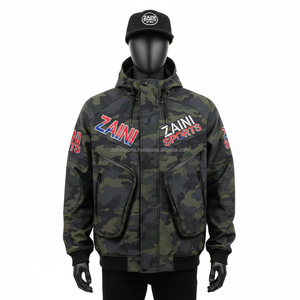 Chaqueta Softshell Premium para Hombre, Tejido de Poliéster, Cortavientos, Cálida, Paneles de Bloques de Color con Logotipo Bordado, Chaqueta Softshell para Hombre - Product Image 6