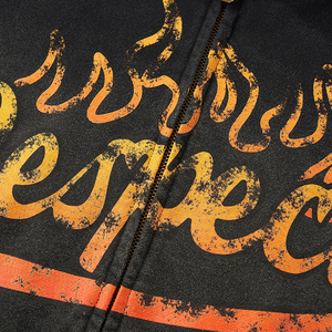 เสื้อฮู้ดกันหนาวมีฮู้ดผ้าปะติดแบบวินเทจผ้าแอซิดแสงแดดจางหายไป - Product Image 3