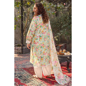 ชุดสูทผ้าลอนปักลายพิมพ์ BM-62024 แบบ 3 ชิ้น พร้อมผ้าคลุมไหล่ชีฟองโปร่งแสง คอจีน ไซส์ XS สำหรับงานอีเว้นท์ รับผลิตแบบ ODM - Product Image 5