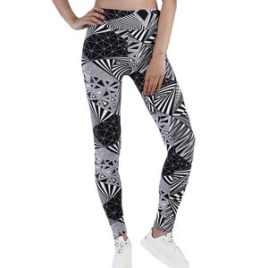 Custom Sublimation Sport Pants for <b>Women</b> <b>Plus</b> <b>Size</b> 100% Cotton High Waist Workout Leggings Autumn Knitted Comfortable - Product Image 1