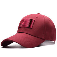 Nuevas Gorras Deportivas Personalizadas de Moda para Papá, de 6 Paneles, Impermeables, 100% Poliéster, Unisex, con Logotipo y Diseño de Bandera Americana
