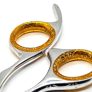 Tijeras de peluquería profesional Tijeras de salón Tijeras de peluquero con mango de lujo importadas - Product Image 6