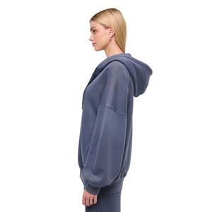 Sudadera con Cremallera para Mujer, Invierno, 100% Algodón, Casual, Ecológica, Transpirable, de Secado Rápido, con Logotipo Frontal Personalizado, Alta Calidad - Product Image 2