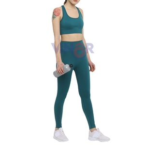 Fabrication professionnelle vêtements de Fitness femmes ensemble de Yoga sur mesure femmes soutien-gorge de gymnastique et ensemble de Legging pour la formation ensembles de Yoga - Product Image 6