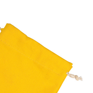 Bolsa de Lona Portátil con Cordón Amarillo de 8 x 10 Pulgadas, Paquete de 10 - Product Image 2