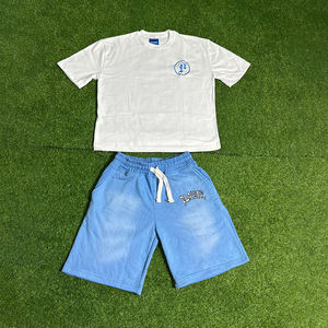 Ensemble de survêtement personnalisé 2025, t-shirt et short, vêtements d'été, ensemble de 2 pièces, t-shirt et short pour hommes - Product Image 6