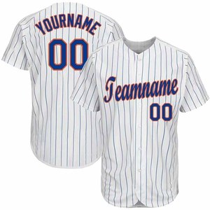 Baseball Jerseys Custom Wear Stitched Embroidered Breathable Moisture Wicking 100% Polyester Four-Way Stretch Unisex - Product Image 1