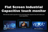 Cadre ouvert 10.1 13.3 15 17 19 21.5 24 27 pouces industrie métal IP65 intégré VESA étanche capacitif écran tactile moniteur
