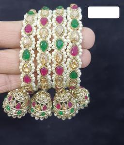 Ensemble de bracelets indiens traditionnels pour femmes, parfait pour les mariages, les festivals et les tenues ethniques du fournisseur indien - Product Image 2