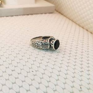 Fantastic Looking 925 Sterling Silver <b>Rings</b> Indian Bezel Setting <b>Black</b> Onyx Cut Jewelry Wholesale 925 Silver Jewelry - Product Image 3
