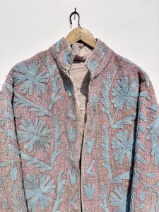 Best Quality Handmade Suzani Embroidery Jacket <b>Women</b> Short Suzani Cotton Jacket Free Size Customizable Suzani <b>Coat</b> - Product Image 4