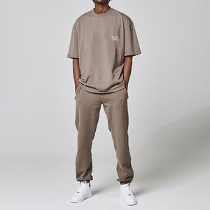 Personalizada de alta calidad Unisex 250 300gsm de gran tamaño Boxy algodón orgánico Camiseta de algodón de cáñamo hombres camiseta en blanco hombres lavado ácido camisetas - Product Image 4