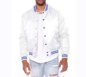 Veste de baseball vintage sur mesure pour homme, taille plus, broderie en chenille, veste universitaire en satin - Product Image 6