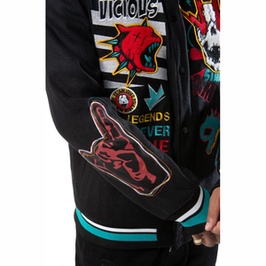 Veste de baseball personnalisée pour homme avec patchs d'hiver, broderie chenille de haute qualité, coque en polyester respirante - Product Image 5