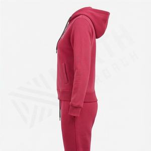 Conjunto Deportivo de Invierno 2025 para Mujer, Chándal con Logotipo Personalizado, 2 Piezas, Sudadera con Doble Cremallera y Pantalones Deportivos de Pierna Ancha para Gimnasio - Product Image 3