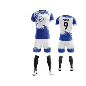 Sublimación Conjuntos de camisetas de fútbol Jersey de media manga para el equipo profesional Use dos uniformes de fútbol - Product Image 3