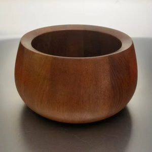 EXPANSION PARFAIT POLYVALENT ARTISANAL Bol à pâte en bois fait à la main pour fruits ou salades Vintage Ferme rustique de haute qualité - Product Image 1