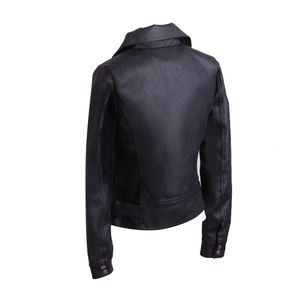 แจ็กเก็ตหนังวัวแท้สำหรับผู้ชายสีดำระบายอากาศได้ดีเป็นมิตรกับสิ่งแวดล้อมสำหรับฤดูหนาว - Product Image 2