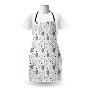 Tablier en pur coton 100% pour la cuisine Tablier de cuisine sans ruban durable à impression personnalisée Exportateur indien - Product Image 2