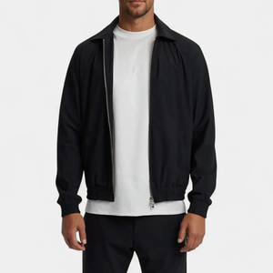 2025 Custom New Arrival Winter Streetwear Solid Men's Tracksuit 100% Cotton Tech <b>Fleece</b> Zip Front Jogging <b>Hoodie</b> - Product Image 6