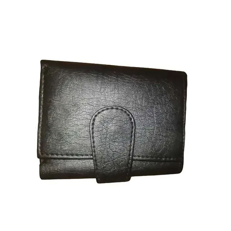 Men s Cow Black Leather Bifold