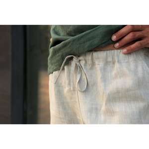 Short en lin biologique pour homme Vêtements en lin naturel Short en lin biologique pour homme - Product Image 5