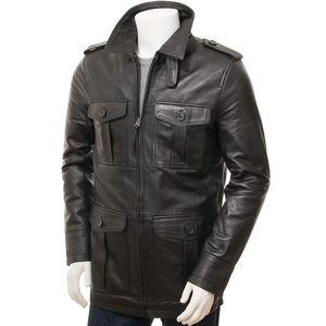 M0VA TEXTILES TESSUTO Veste en cuir pour femme Tendance en peau d'agneau véritable Style vintage Veste en cuir pour femme Veste en cuir de vache véritable - Product Image 4