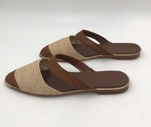 Handmade <b>Summer</b> Raffia Sandals <b>for</b> <b>Women</b> Lightweight Modern Breathable Footwear Mules & <b>Slippers</b> - Product Image 1