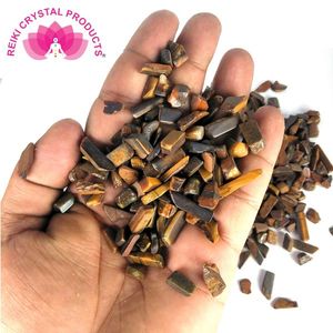 Cristales Naturales de Ojo de Tigre en Trozos de 500g, Cristales Curativos para Protección, Confianza, Energía y Manualidades - Product Image 2