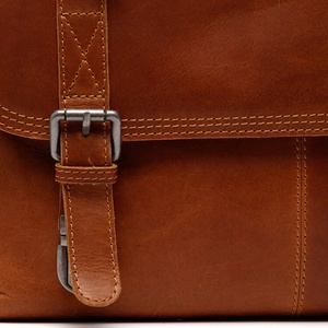 Chất Lượng Cao Da Messenger Túi Người Đàn Ông Cổ Điển Nâu Máy Tính Xách Tay Túi Da Satchel <span class=keywords><strong>18</strong></span>-<span class=keywords><strong>Inch</strong></span> Độn Nâu Da Máy Tính Túi - Product Image 2