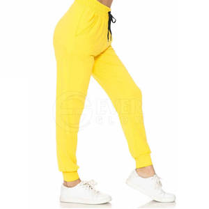 2024 pantalones de jogging con logotipo personalizado para mujer, pantalones holgados de algodón de rizo Unisex, pantalones de chándal para correr - Product Image 5