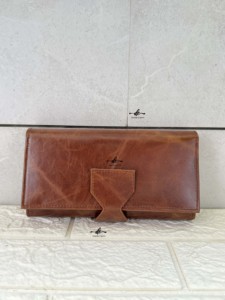 Nueva llegada de lujo de cuero genuino elegante cartera embrague Multi tarjetero monedero tarjeta de crédito embrague de cuero real para mujer - Product Image 4