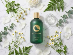 Shampoo pour chat à poils longs VELVETPAW Premium & Shampooing + Après-shampoing 2-en-1 Extrait de camomille Formule soie Pour chats persans et Maine Coon - Product Image 5