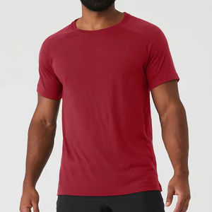 Vente de gros OEM T-shirts de fitness pour hommes T-shirt de sport à manches courtes et à séchage rapide pour hommes - Product Image 1