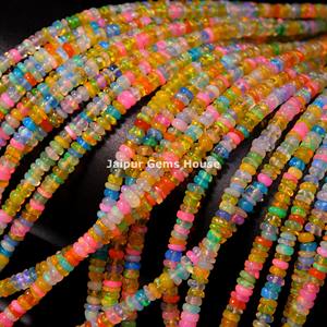 Venta caliente cuentas de ópalo etíope Natural Multi Disco cuentas de piedras preciosas sueltas hebra cuentas de joyería de ópalo de fuego para verano al por mayor - Product Image 2