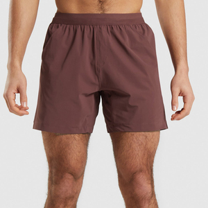 Nouveau short de bain pour homme en coton biologique 100% tricoté, taille haute, personnalisé, grande taille, bleu marine et blanc, imprimé numérique uni, décontracté, 2025 - Product Image 5