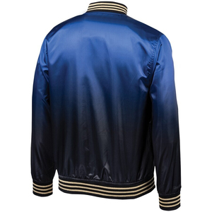 Vestes et manteaux d'université unis pour hommes, vestes brodées, blouson aviateur en satin avec logo personnalisé pour hommes, vente en gros à la mode - Product Image 5