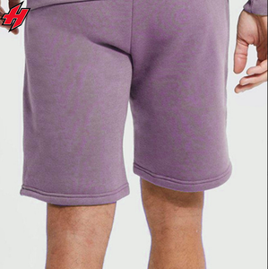 ชุดกางเกงขาสั้นมีฮู้ดสำหรับผู้ชายชุดผ้าโพลีเอสเตอร์ผ้าฝ้ายผสมโพลีเอสเตอร์ชุดเสื้อเรียกเหงื่อแบบสั้นชุดกางเกงขาสั้นมีฮู้ดสำหรับผู้ชาย - Product Image 2