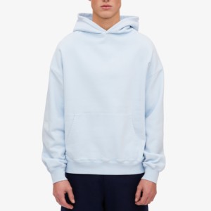 Haute qualité hommes coton noir Pull sur Streetwear unisexe poids lourd surdimensionné Logo personnalisé conception sweats à capuche pour hommes - Product Image 5