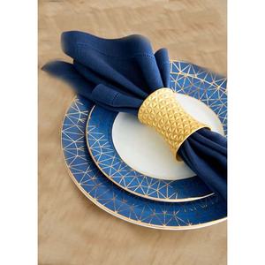 Anneau de serviette en métal doré unique, design de coffre, anneau de serviette, fournitures étrangères, décoration de Table, anneau de serviette rond - Product Image 1