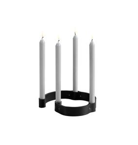 Nouveau design 2025 éclairage utiliser des bougeoirs décoratifs pour la maison avec finition enduite noire pour le décor de support de bougeoir de table - Product Image 3