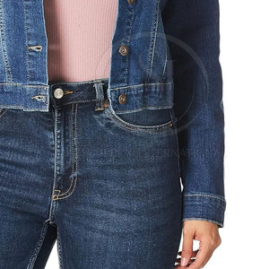 Veste en jean longue imperméable de haute qualité pour femmes avec quantité minimale de commande bas - Product Image 6