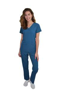 Conjuntos de uniformes médicos de enfermería personalizados al por mayor, trajes médicos de hospital de algodón, pantalones para correr, ropa elegante unisex - Product Image 3