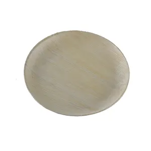 Eco Friendly Biodegradable Dinner Plate Palm Leaf Tableware Round Shape Palm Leaf Disposable Plates At Wholesale Price