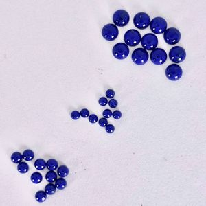 Lapis Lazuli ทรงกลม cabochons 3มม. ถึง8มม. หลังแบนสำหรับเครื่องประดับตามสั่ง - Product Image 1