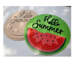 Tabla de decoración de círculo de sandía de verano, fácil de usar, 25cm