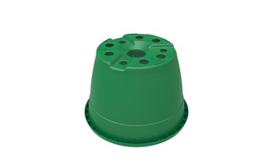 Cestas colgantes redondas de plástico mate TS de 15 cm de diámetro, macetas de vivero para plantar y exhibir varios tipos de plantas, Material PP - Product Image 2