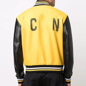 Blouson aviateur universitaire en laine de haute qualité pour les jeunes Design Letterman collégial personnalisé avec décoration en fourrure à col montant pour l'hiver - Product Image 5