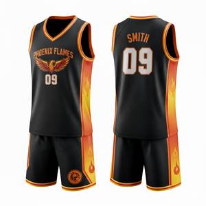 Uniforme de basket-ball personnalisé noir 100% polyester respirant à séchage rapide sans manches unisexe adulte designs américains - Product Image 6