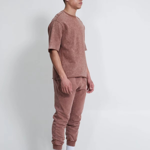 Ensemble T-shirt et pantalon d'été pour homme en coton de haute qualité, service OEM, logo personnalisé, taille XL - Product Image 4